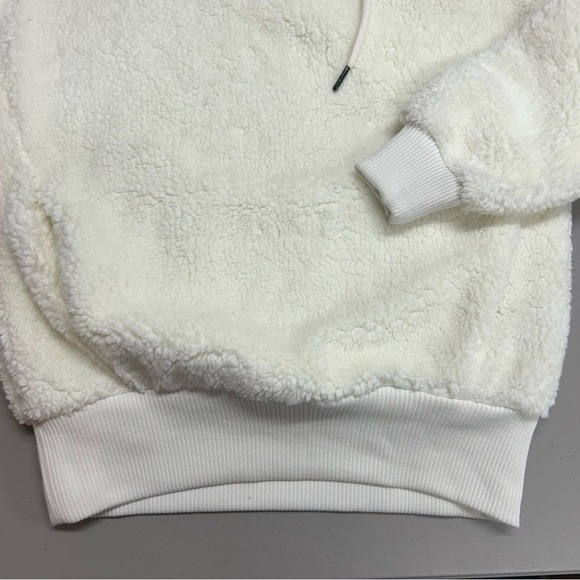 Sweaty Betty Sherpa Half Zip Sweatshirt Sweater SOFT Lily White Womens XS NWT - Picture 5 of 7